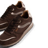 Sabatilles Mustang Marei de dona marrons amb detalls metal·litzats i animal print