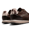 Sabatilles Mustang Marei de dona marrons amb detalls metal·litzats i animal print