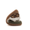 Zapatillas Mustang barefoot Free Aria de mujer blancas y verdes con animal print
