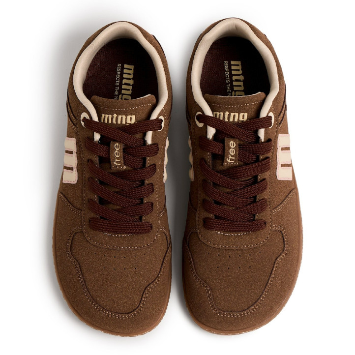 Sabatilles Mustang barefoot Free Aria de dona marrons amb detalls rosa pastel - Querol online