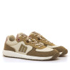 Zapatillas Mustang barefoot Free Apolo de mujer beige y marrones con detalles rosa