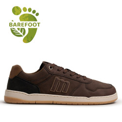 Zapatillas deportivas Mustang barefoot Free Miami de hombre marrón chocolate con suela caramelo - Querol online