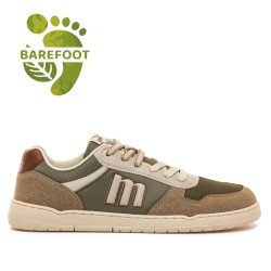 Sabatilles esportives Mustang barefoot Free Miami d'home verd caqui amb detalls beix - Querol online