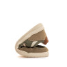 Zapatillas deportivas Mustang barefoot Free Miami de hombre verde caqui con detalles beige