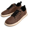 Zapatillas deportivas Mustang barefoot Free Miami de hombre marrones con cordones negros y suela