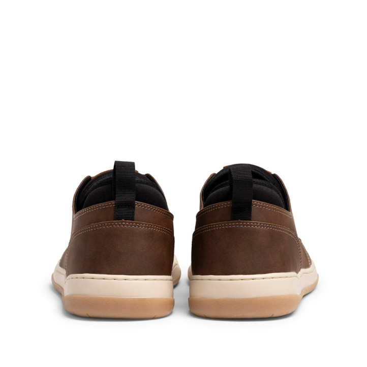 Zapatillas deportivas Mustang barefoot Free Miami de hombre marrones con cordones negros y suela - Querol online