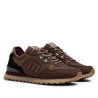 Zapatillas deportivas Mustang Joggo Track de hombre marrones con detalles granates y suela dentad