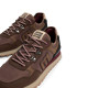 Zapatillas deportivas Mustang Joggo Track de hombre marrones con detalles granates y suela dentad - Querol online