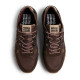 Zapatillas deportivas Mustang Joggo Track de hombre marrones con detalles granates y suela dentad - Querol online