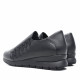 Zapatos cuña Suite009 de piel de mujer negros con cuña, cremallera lateral y elásticos - Querol online