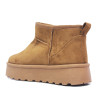 Botins australians de dona color cuir amb plataforma i folre de pèl