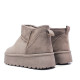 Botines Querol australianos de mujer color taupe con plataforma y forro de pelo - Querol online