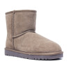Botins Querol australians de dona color talp amb folre de pèl i sola plana