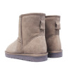 Botines Querol australianos de mujer color taupe con forro de pelo y suela plana