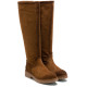 BOTAS ALTAS DE PIEL CON CREMALLERA INÉS CUERO PORRONET - Querol online