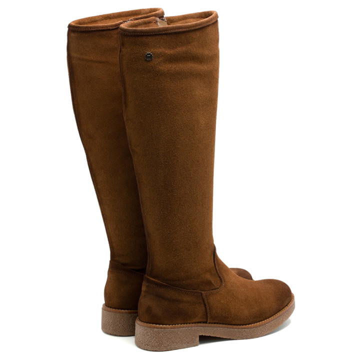 BOTAS ALTAS DE PIEL CON CREMALLERA INÉS CUERO PORRONET - Querol online