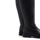 Botas planas Porronet Jana de piel negras con tacón bajo y caña hasta la rodilla - Querol online