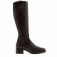 BOTINES DE PIEL DE TACÓN OLIVIA MOKA PORRONET - Querol online