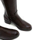 BOTINES DE PIEL DE TACÓN OLIVIA MOKA PORRONET - Querol online