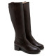 BOTINES DE PIEL DE TACÓN OLIVIA MOKA PORRONET - Querol online