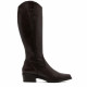 BOTAS DE PIEL NEGRO CON CREMALLERA MÓNICA MOKA PORRONET - Querol online