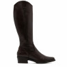 BOTAS DE PIEL NEGRO CON CREMALLERA MÓNICA MOKA PORRONET