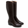 BOTAS DE PIEL NEGRO CON CREMALLERA MÓNICA MOKA PORRONET
