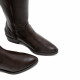 BOTAS DE PIEL NEGRO CON CREMALLERA MÓNICA MOKA PORRONET - Querol online