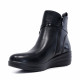 Botines Amarpies de mujer negros con cuña y detalle de hebilla lateral - Querol online