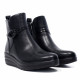 Botins Amarpies de dona negres amb falca i detall de sivella lateral - Querol online