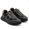 Zapatillas Mysoft Spruce de mujer negras y grises con detalles metalizados y plataforma