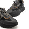 Zapatillas Mysoft Spruce de mujer negras y grises con detalles metalizados y plataforma
