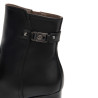 Botines Nero Giardini de piel negra para mujer con tacón de bloque de 8 cm y plataforma