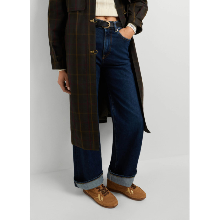 Zapatillas Pepe Jeans Daze de mujes begies de ante con acabado dorado - Querol online