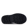 Botines Gioseppo de niña negros estilo Chelsea con elásticos laterales y tachuelas