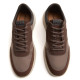 Zapatos sport Geox de hombre marrón oscuro con detalles beige y suela deportiva - Querol online