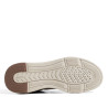 Zapatos sport Geox de hombre marrón oscuro con detalles beige y suela deportiva