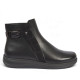 Botins plans Treintas de dona negres de pell amb cremallera i sivella lateral - Querol online