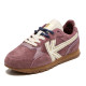 Sabatilles KAOTIKO Seattle Mauve de pell de serratge en color malva amb detalls crema i daurat - Querol online