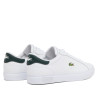 Zapatillas Lacoste Powercourt de hombre blancas de piel con detalles verde oscuro