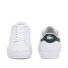Sabatilles Lacoste Powercourt d'home blanques de pell amb detalls verd fosc