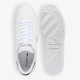 Sabatilles Lacoste Powercourt d'home blanques de pell amb detalls verd fosc - Querol online