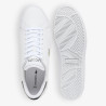 Zapatillas Lacoste Powercourt de hombre blancas de piel con detalles verde oscuro