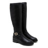 BOTAS ALTAS DE PIEL CON CREMALLERA JARA NEGRO PORRONET