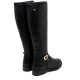 BOTAS ALTAS DE PIEL CON CREMALLERA JARA NEGRO PORRONET - Querol online