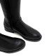 BOTAS ALTAS DE PIEL CON CREMALLERA JARA NEGRO PORRONET - Querol online