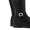 BOTAS ALTAS DE PIEL CON CREMALLERA JARA NEGRO PORRONET