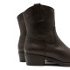 BOTINES DE PIEL CON CREMALLERA MARTA MOKA PORRONET - Querol online
