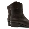 BOTINES DE PIEL CON CREMALLERA MARTA MOKA PORRONET