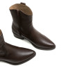 BOTINES DE PIEL CON CREMALLERA MARTA MOKA PORRONET